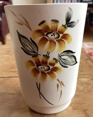 Buy Vintage E Radford Handpainted Floral Vase Pottery England • 2.99£
