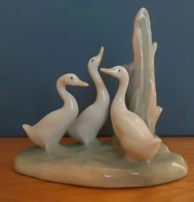 Buy Nao By Lladro Group Of Three Ducks Or Geese Figurine • 6£