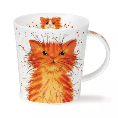 Buy Dunoon Cup Catter Splatter Ginger Red Cat Lomond 0,32 L • 21.54£