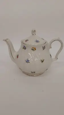 Buy Vintage Sadler Teapot White Floral Design English Made Pottery Collectable  • 9.99£