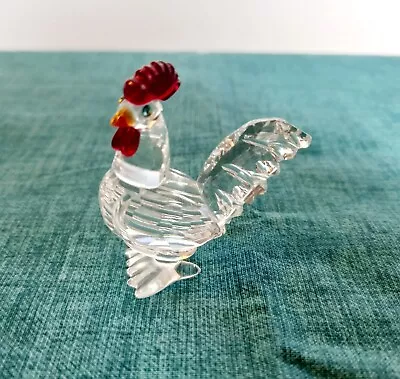 Buy Swarovski Crystal Cockerell Rooster With Colour Rare Retired • 30£