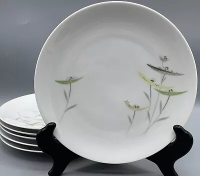 Buy Vintage Thomas Germany 7.5” Floral Plate Set (6) Raymond Loewy MOMA Excellent • 66.68£