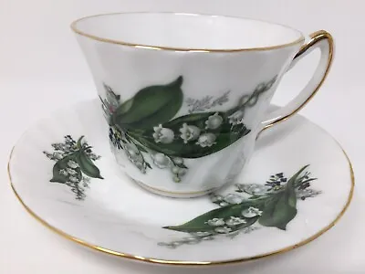 Buy Royal Sutherland Staffordshire Bone China Lilly Of The Valley Tea Cup & Saucer  • 14.22£