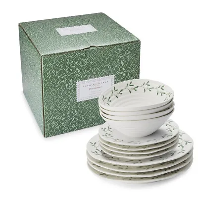 Buy Sophie Conran Portmeirion Christmas Mistletoe Plates Bowls Set 12 Piece • 146.99£