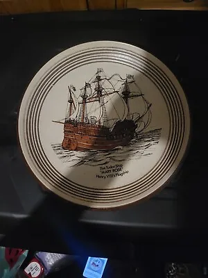 Buy Vintage Purbeck Pottery Collectors Plate Mary Rose • 8£
