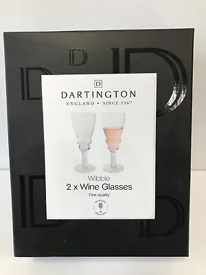 Buy Dartington Crystal Wibble Wine Glasses X 2 *el161 • 25.99£