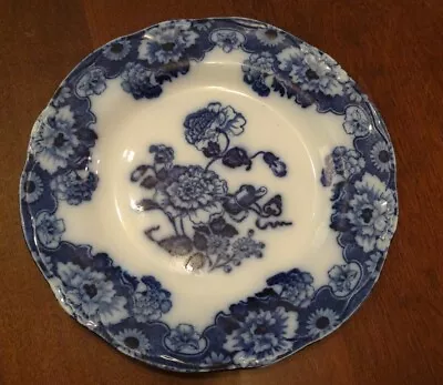 Buy New Wharf Pottery Antique FLOW BLUE England CAMBRIDGE 9” Dinner Plate. 1877. JB • 29.19£