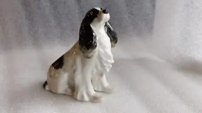 Buy USSR  Lomonosov Model Of A  Porcelain Spaniel   Dog  Sitting  Russia 15 Cm Tall • 12.98£