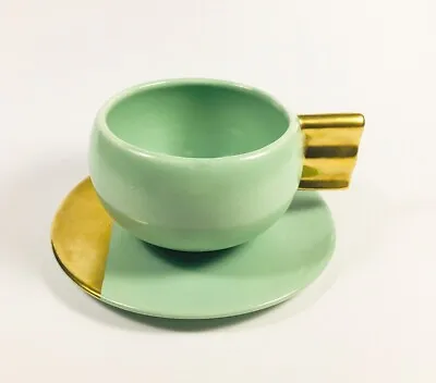 Buy Vintage Art Deco Tea Cup And Saucer, Glamour By Mariage Paris, Carlton Ware • 104.36£
