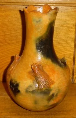 Buy Native American Art Pottery Vase - Rita Manygoats Navajo - Repair At Top -7 7/8  • 94.49£
