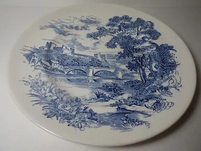 Buy Vintage Blue Countryside Scene Wedgewood Co China England 9 3/4  Luncheon Plate • 15.89£