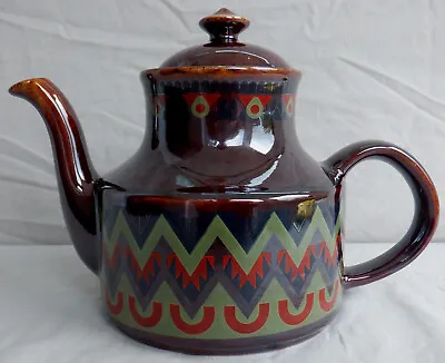 Buy ARTHUR WOOD Vintage Teapot 2 Pt Geometric Design Stratford Pottery Ceramic 1970s • 15.95£