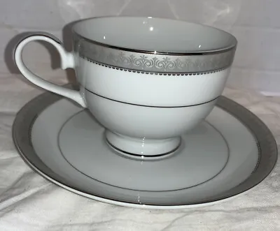 Buy Mikasa Platinum Crown Fine China Tea Coffee Cup And Saucer L3428-205 NWT • 18.01£