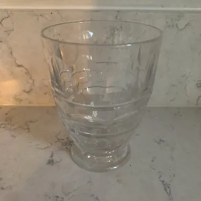 Buy Antique Lens Cut Glass Tumbler Footed VGC • 5£