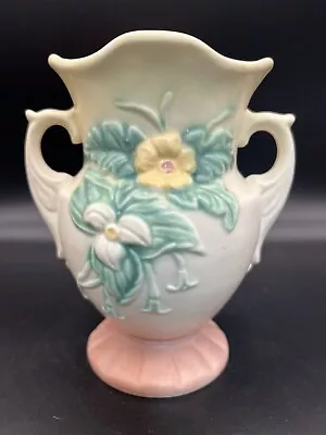 Buy Hull Art Pottery Vase 6.5” H Cute Cream, Pinks, Greens, White Wildflowers Lovely • 43.37£