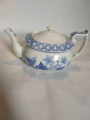 Buy Rare Discontinued Vintage Spode Blue Geranium 2 Pint Teapot - Made In England • 250£