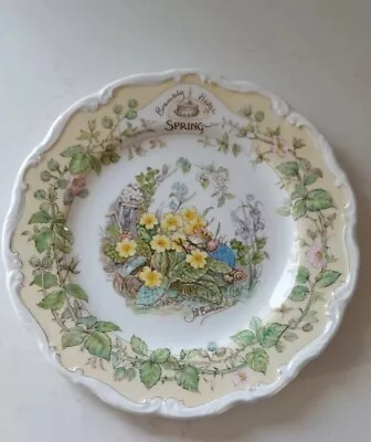 Buy Brambly Hedge Spring Display Plate Vintage Royal Doulton Bone China 8  • 35£