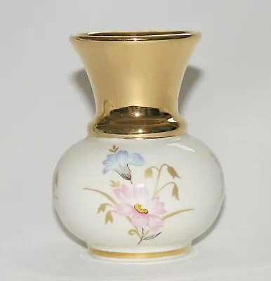 Buy Vtg Prinknash 24 Carat Gold Decorated Small Bud Vase 3⅛in 8cm, Floral Pattern • 4.99£