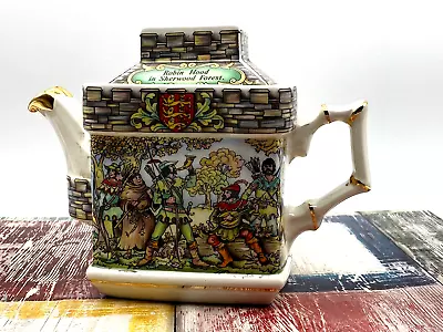 Buy Vintage Porcelain Sadler Teapot Robin Hood Sheriff Of Nottingham  • 50£