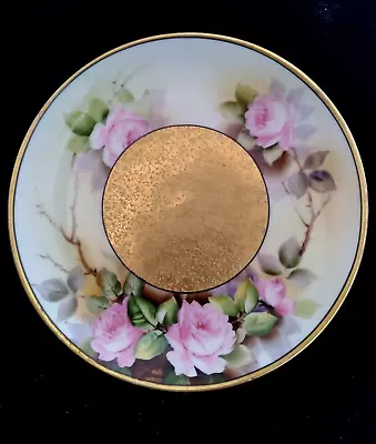 Buy Noritake Morimura Japan Plate Hand Painted Gold Roses 6-3/8 D • 33.77£