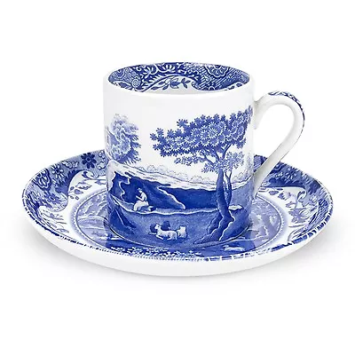 Buy Spode Blue Italian Coffee Cup & Saucer • 31£