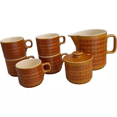 Buy Hornsea Saffron 5 Cups / Lided Sugar Bowl / & Milk Jug - Bundle • 12.99£