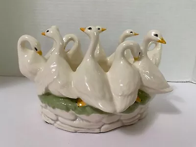 Buy Holland Mold Ceramic Gaggle Of Geese Decor Bowl Planter Signed Vintage '70s Rare • 28.46£