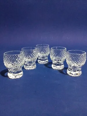 Buy Crystal Glass 5 X Hand Cut Whisky / Liquor Tot Glasses • 24.95£
