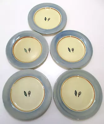 Buy Heal's Hand Painted Poole Blue Pottery 3x Dinner Plates 5x Side Plates #W3 • 19.99£