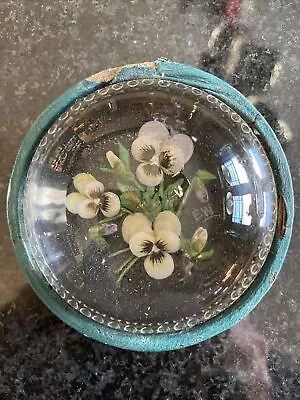 Buy Antique Pansy Glass Paperweight  • 9.61£