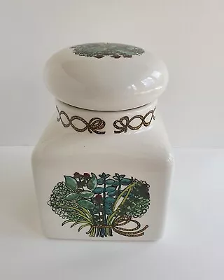 Buy Taunton Vale Pottery Large Retro Lidded Jar  Bouquet Garni  • 10£