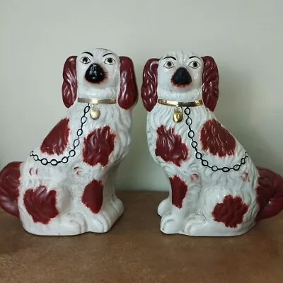 Buy Pair Of Staffordshire Type, Flatback Spaniel, Mantle Or Wally Dogs, 29cm • 59.95£