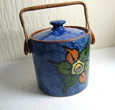 Buy Antique Royal Torquay Terracotta Pottery Biscuit Barrel • 20£