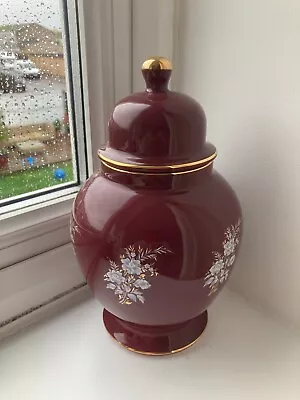 Buy Gorgeous Red/burgundy Lidded Storage Jar  Of Prinknash Unused • 2£