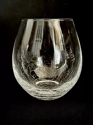 Buy Pier 1 Stemless Wine Crackle Glass Clear Colorless Replacement Drinkware • 23.97£