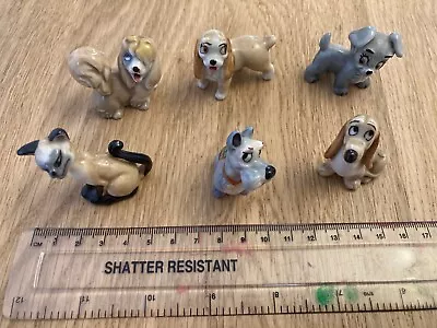Buy Disney Lady And The Tramp Figurines X6 (two Definitely Wade, Made In England) • 40£