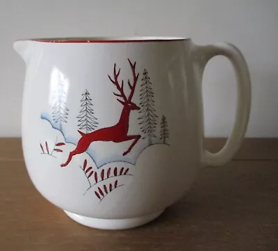 Buy Crown Devon Pottery Jug. Stockholm, Leaping Stag Design. Good Condition. • 29.99£