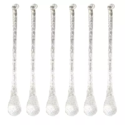 Buy Christmas Tree Decoration 6 Pack Frosted Glass Droplet Icicles • 7.34£