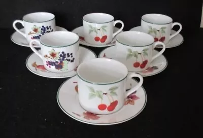 Buy Royal Worcester 'evesham Vale' Set 6 X Tea Cups And Saucers  • 25£