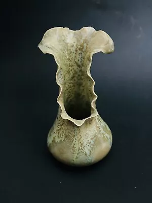 Buy Delicate Sculptural Art Pottery Single Blossom Bud Vase Dripped Celadon Glaze • 20.18£