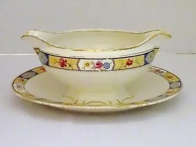 Buy Vintage W. H. GRINDLEY Soup Bowl W/ Underplate Floral Pattern England Marked • 17.74£
