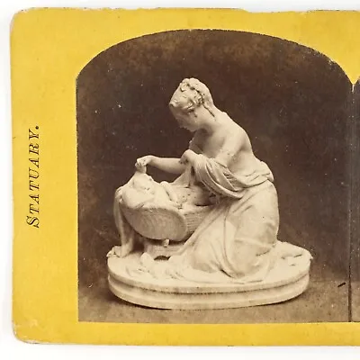 Buy Minton Mother First Born Stereoview C1870 Parian Figure Sculpture Art Card H1340 • 28.72£