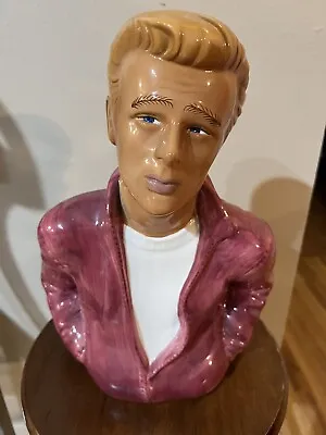 Buy 1996 James Dean Foundation Movie Actor Ceramic Bust Cookie Jar • 52.10£