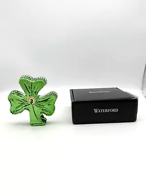 Buy Waterford Crystal Shamrock Emerald Green Decoration Sculpture • 70.73£