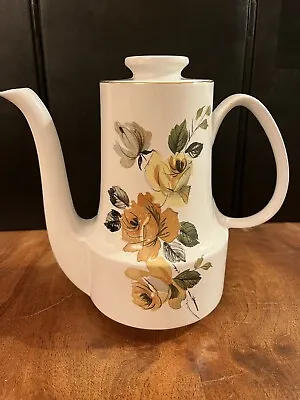 Buy Mid Century Ceramics - Vintage 1960s/70s Myott Coffee Pot • 20£