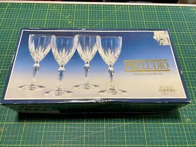 Buy Vintage Preuludio 24% Lead Crystal Wine Glasses • 15£