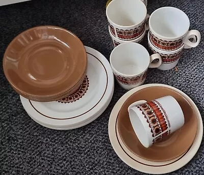 Buy Swinnertons Aztec Design Vintage 6 Settings Cup, Saucer & Tea Plate Set • 45£