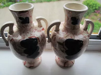 Buy Antique Pair Of Gaudy Welsh  Vases • 95£