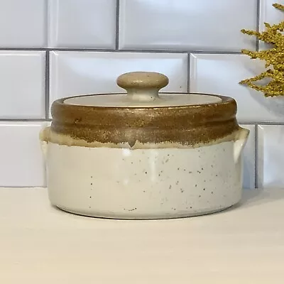 Buy McCoy Drip Glaze Casserole Bean Pot 1421 Graystone 2Qt Speckled Pottery Vintage • 33.09£