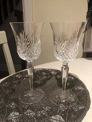 Buy Wedgewood Royal Collection Majesty Cut Crystal Water Goblet Wine Glass Set Of 2 • 18.99£